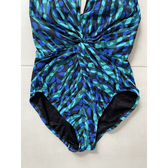 Magic Suit Swim One Piece Swimsuit Print Strappy Back Swimwear - Picture 5 of 10